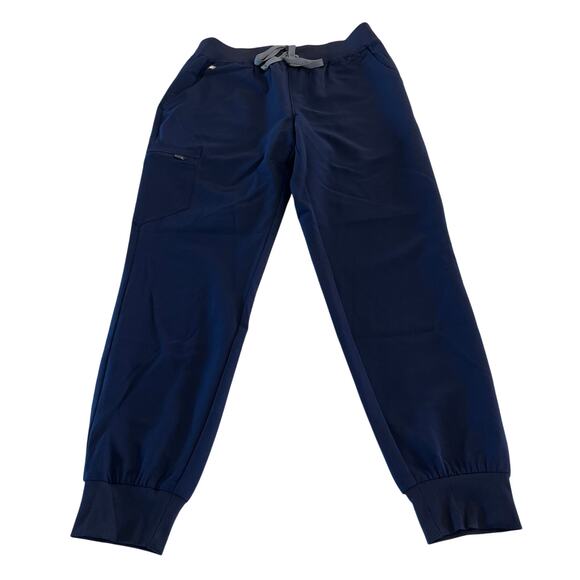 FIGS High Waisted Zamora Jogger Scrub Pants Navy size Medium - Picture 1 of 7